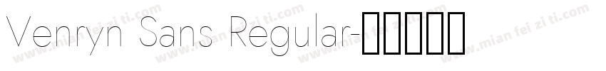 Venryn Sans Regular字体转换